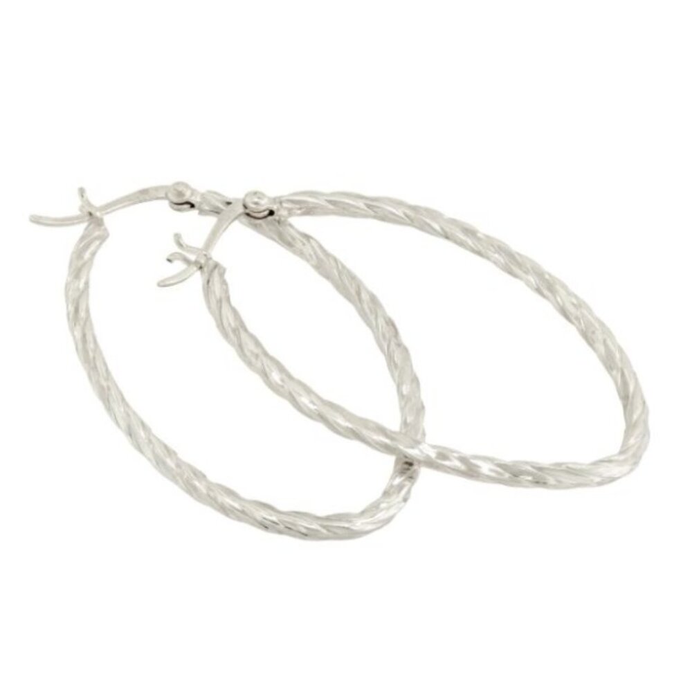 Liz Claiborne - 925 SILVER Hoop Earrings